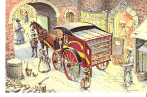 Card 13 "A Festive Delivery" Size: 190mm x 125mm 